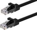 Monoprice Cat5e 50ft Black Patch Cable UTP 24AWG 350MHz Pure Bare Copper by Monoprice