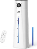 JRD Humidifier Large Room 8L/ 2.1Gal, Ultrasonic Cool Mist for Bedroom, Quiet Humidifier with Remote Control, 10 Mist Modes, 24H Timer, Night Light, AI Mode, 40H Run for Home Office（Grey） by JRD