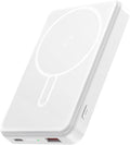 Magnetic Portable Charger Power Bank 12000mAh MagSafe Compatible Battery Pack 22.5W USB C Fast Charging Wireless Battery Pack Phone Charger for iPhone 17/16/15/14/13/12 All Series White by COOAV