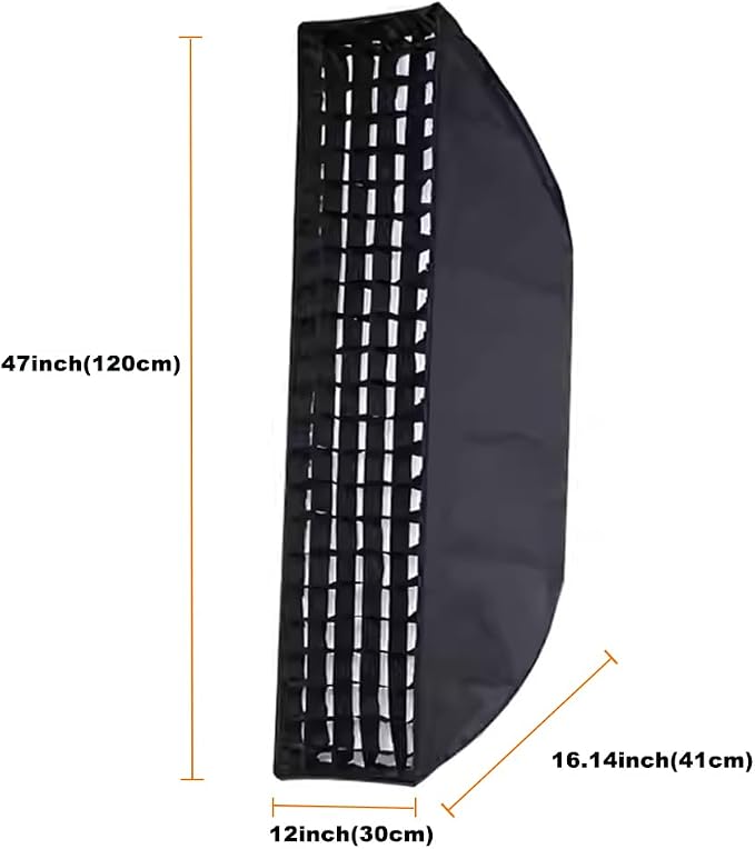 Godox 2PCS FW30x120cm/12 x47 Bowens Mount Strip Honeycomb Grid Softbox - Image 7