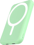 podoru for Magsafe Battery Pack, 5000mAh Magnetic Power Bank with Type-C Cable 20W PD Fast Charging Lighting Input Wireless Portable Charger for iPhone 17/16/15/14/13/12/ All Series-Green by PodoruPowerBank