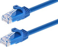 Monoprice Cat5e 3ft Blue Patch Cable UTP 24AWG 350MHz Pure Bare Copper Snagless by Monoprice