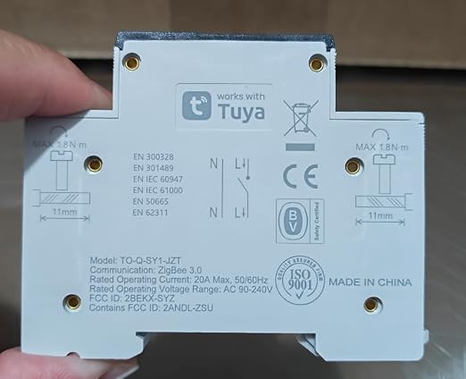 TONGOU ZigBee DIY Smart Switch 20A| DIN Rail Switch| 1P+N 90-240VAC| Real-time - Image 9