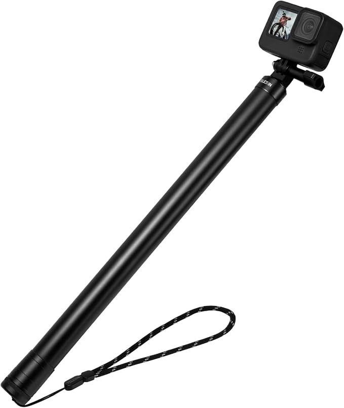 TELESIN Selfie Stick Long Pole, Carbon Fiber Waterproof Dive Extension Monopod by telesin