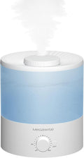 MegaWise Ultrasonic Cool Mist Humidifier SK7620 - 1.5L Capacity, Whisper-Quiet Operation, Adjustable Mist Output, Auto Shut-Off - Ideal for Home, Office, Baby Room, and Bedroom by MEGAWISE