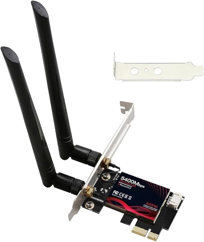 5400Mbps PCI Express x1 PCIe WiFi 6E 802.11ax Bluetooth BT5.3 Wireless Network by TenextIsNextInTech