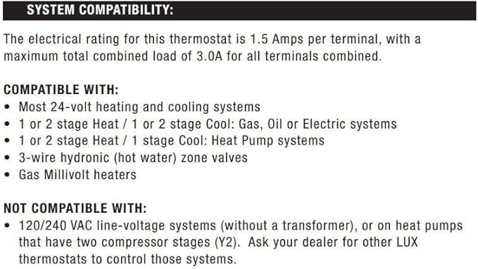 LTX9100U Programmable 7 Day Thermostat; 2 Heat, 2 Cool - Image 7