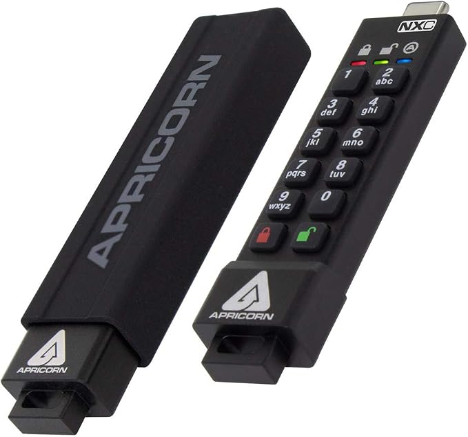 Apricorn 128GB Aegis Secure Key 3 NXC 256-Bit Hardware-Encrypted USB 3.2 Type C - Image 2