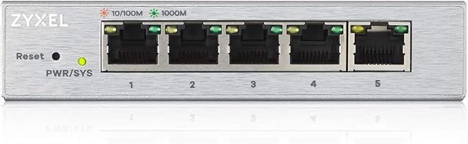 Zyxel 5-Port Network Switch | Web Managed Gigabit Ethernet Splitter| 5X GbE by ZYXELNETWORKS