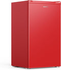 Upstreman 3.2 Cu.Ft Mini Fridge with Freezer, Red-BR321 | Adjustable Thermostat, Energy Saving, Low Noise, Reversible Door, Small Refrigerator for Dorm, Bedroom, Office by StartUpLiveBetter