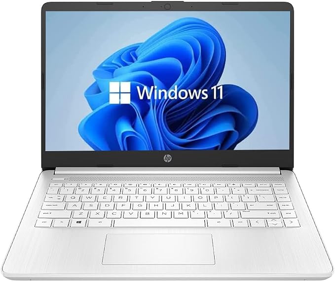HP 14" HD Laptop, Windows 11, Intel Celeron Dual-Core Processor Up to 2.60GHz, 4GB RAM, 64GB SSD, Webcam(Renewed) - Image 4