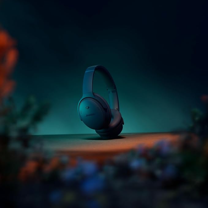 Bose QuietComfort Headphones - Wireless Bluetooth Headphones, Active Over Ear Noise Cancelling and Mic, USB-C Charging, Deep Bass, Up to 24 Hours of Playtime, Twilight Blue - Limited Edition Color | Wireless Bluetooth, Active Over-Ear Noise-canceling a... - Image 6