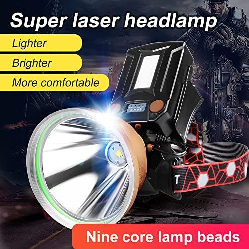 Coon Hunting Lights,High Power LED Headlamp,Super Bright Rechargeable Headlight,Waterproof Outdoor Spotlight Flashlight,Portable Green red Head lamp for Fishing Camping - Image 2