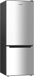 Apartment 7.1 Cu.Ft Refrigerator with Bottom Freezer Silver | Office Fridge with Bottom Freezer, Large Capacity, Energy Saving, Adjustable Thermostat, Low Noise by LiveFreshLiveUnrushed