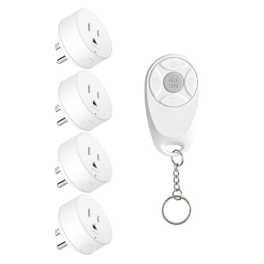Remote Control Outlet, Wireless Light Switch, 500ft Range, No Wiring Needed by greencycle