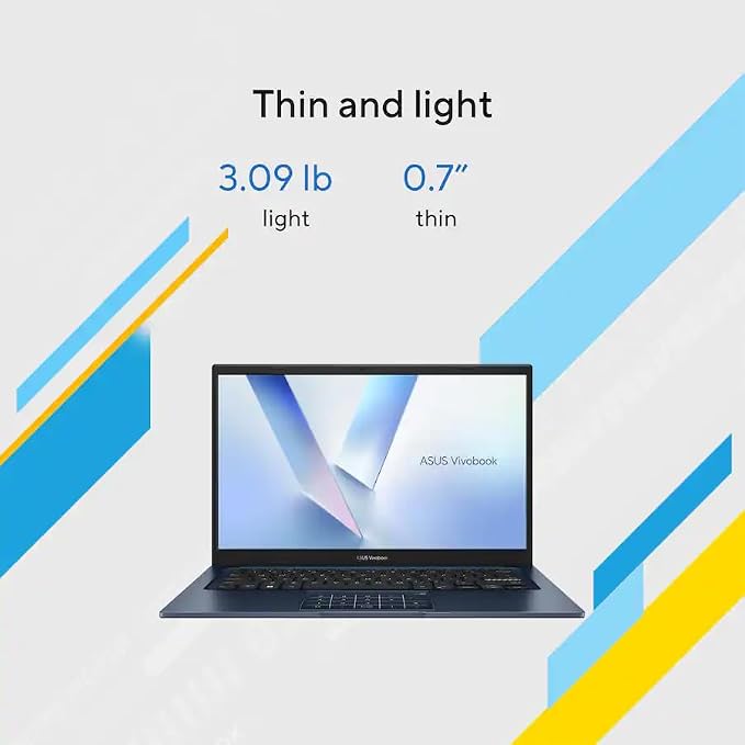 ASUS Vivobook 14" FHD Business Laptop Computer, Intel Core 5 120U (10-core) Processor, 16GB RAM 1TB SSD, Windows 11 Pro, AI Copilot, Camera Privacy Shutter, PLUSERA 8-in-1 Hub Included, Quiet Blue - Image 5
