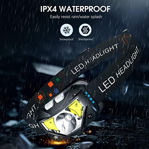 LHKNL Headlamp Flashlight, Lumen Bright Head Lamps LED Rechargeable Camping - Image 6