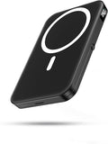 Portable Charger for Magsafe Battery Pack,10000mAh Power Bank with Foldable Stand,Travel Essential PD 22.5W Fast Charge,Magnetic Charge Wireless Charger for iPhone 17/16/15/14/13/12 Series–Black by LENUTO