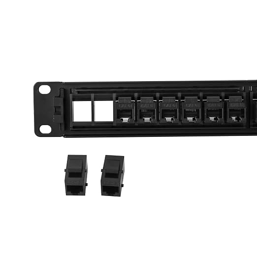 1 Pack 24-Port Cat6 Patch Panel - 10G Ready Rack-Mountable 1U Network Panel - Image 4