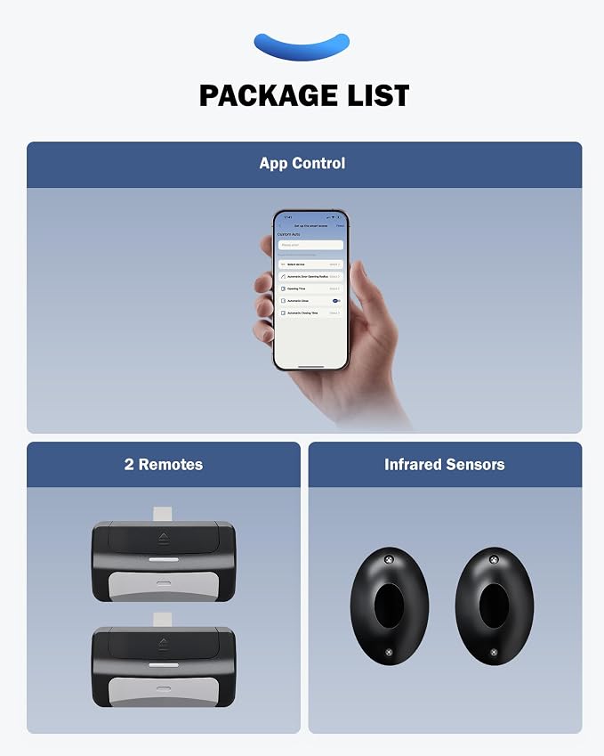 ZUMI Wall-Mounted Garage Door Opener, App-Controlled Garage Opener - Image 2