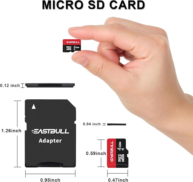 EASTBULL 4GB 5-Pack of Micro SD Cards, 4GB SD Cards Pack Full HD Video 90MB/s - Image 6