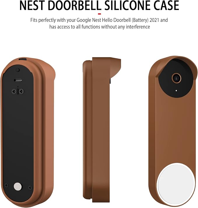 Silicone Case for Google Nest Hello Doorbell 2021 Cover - Image 6
