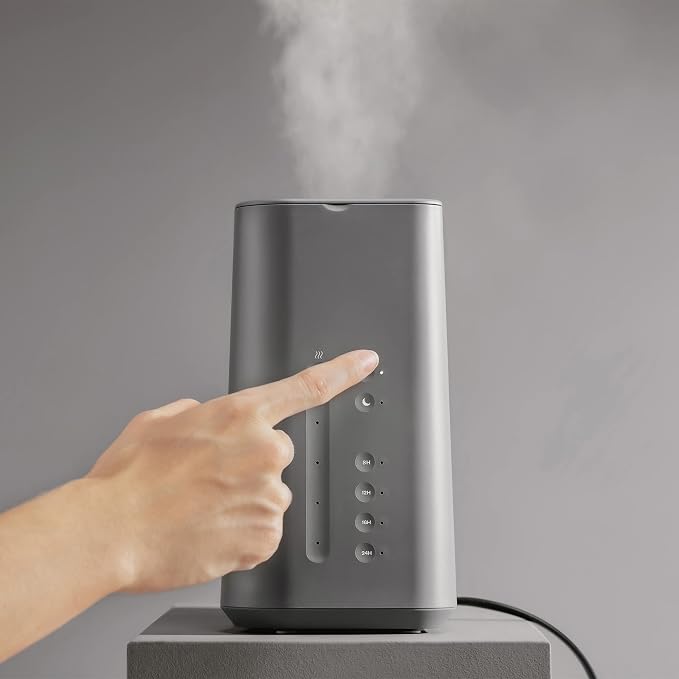 Vitruvi Cloud Bedside Humidifier, Dove, 24 Hr Run Time, 602ft Coverage, Large Home Bedroom - Night Mode - Includes 3 Month Filter - Image 7
