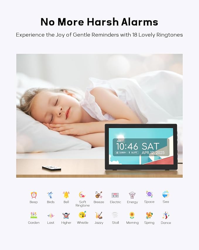 Mesqool 10.1" Dementia Clock for Seniors - Image 7