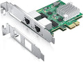 100M/1000M/2.5G NIC Network Card, Dual RJ-45 Port, by 10Gtek