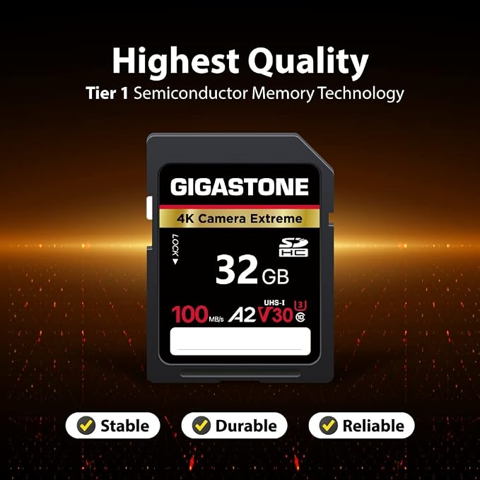 【5-Years Data Recovery】 GIGASTONE 32GB SD Card 5-Pack, 4K Camera Extreme - Image 6