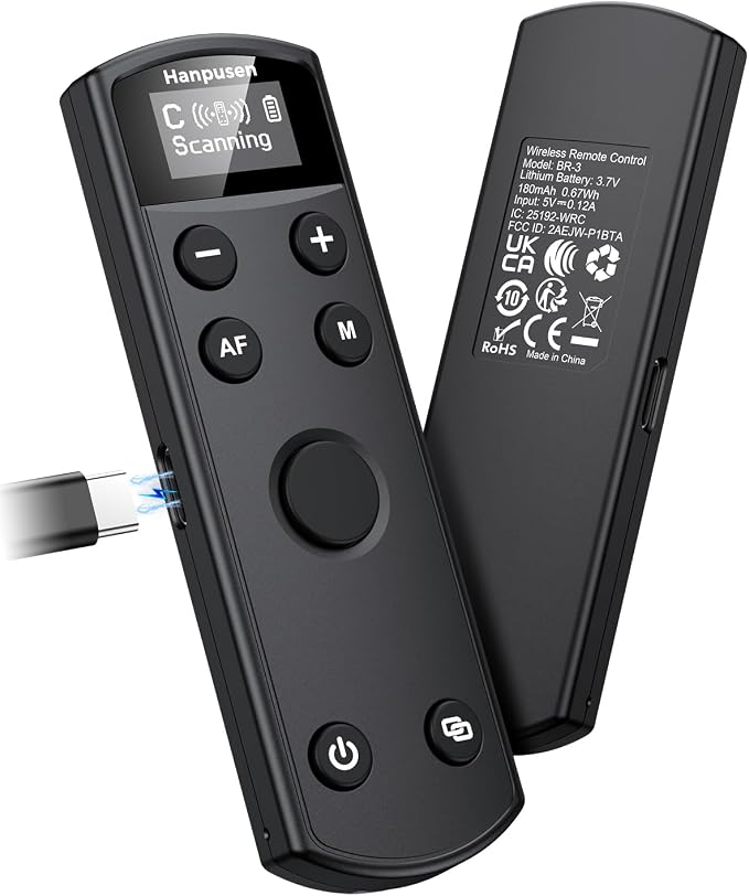 Hanpusen Rechargeable Camera Remote Control by HANPUSEN