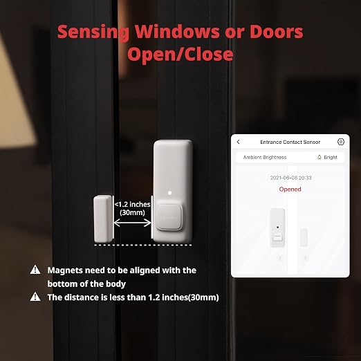SwitchBot Door Alarm Contact Sensor- Smart Home Security Wireless Window Alarm - Image 3
