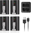 4Pack Ring Battery, Replacement Li-ion Battery 3.65V 6040mAh by TEMFANIC