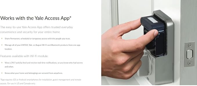 Emtek EMP21211US26 Empowered 2 Electronic Touchscreen/Fingerprint Key Free - Image 6