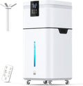 30L/7.93Gal Humidifier Large Room 4200 ft², Supersized Cool Mist, 120H Quiet Humidifiers for Bedroom, 3000mL/h Mist Output, Touch/Remote Control, Humidifiers for Home, Whole House, Plant, White by LRAZU