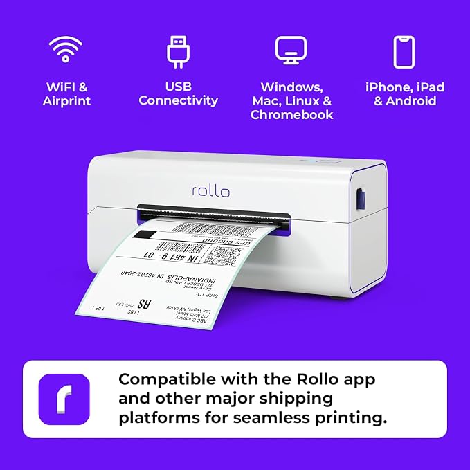 Rollo Wireless Shipping Label Printer - Image 2
