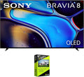 Sony BRAVIA 8 K77XR80 77 inch 4K HDR Smart OLED TV (2024 Model) Bundle with 4 YR CPS Enhanced Protection by Unknown
