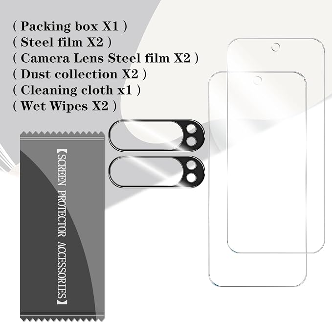 BIGFACE for Pixel 9 Pro Tempered Glass Screen Protector + Camera Lens Protector - Image 7