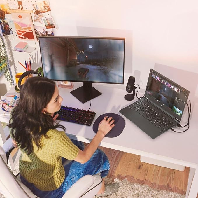 HP Victus 15 Gaming Laptop, 15.6" FHD 144Hz Display, AMD Ryzen 5 7535HS, 64GB DDR5 RAM, 2TB PCIe M.2 SSD, NVIDIA GeForce RTX 2050, HDMI, Webcam, Backlit Keyboard, Wi-Fi 6, Windows 11 Home, Silver - Image 4