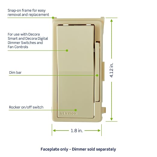 Leviton DDKIT-SI Decora Digital/Decora Smart Switch Color Change Kit - Image 2