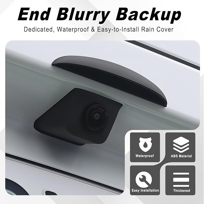 Car Rear View Camera Cover, Anti-Rain Backup Camera Rain Shield, Silicone - Image 3