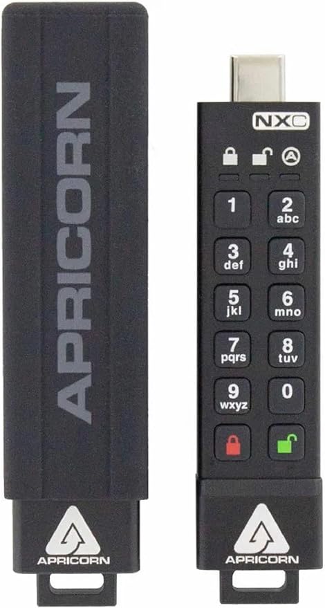 Apricorn 512GB Aegis Secure Key 3 NXC 256-Bit Hardware-Encrypted USB 3.2 Type C - Image 2