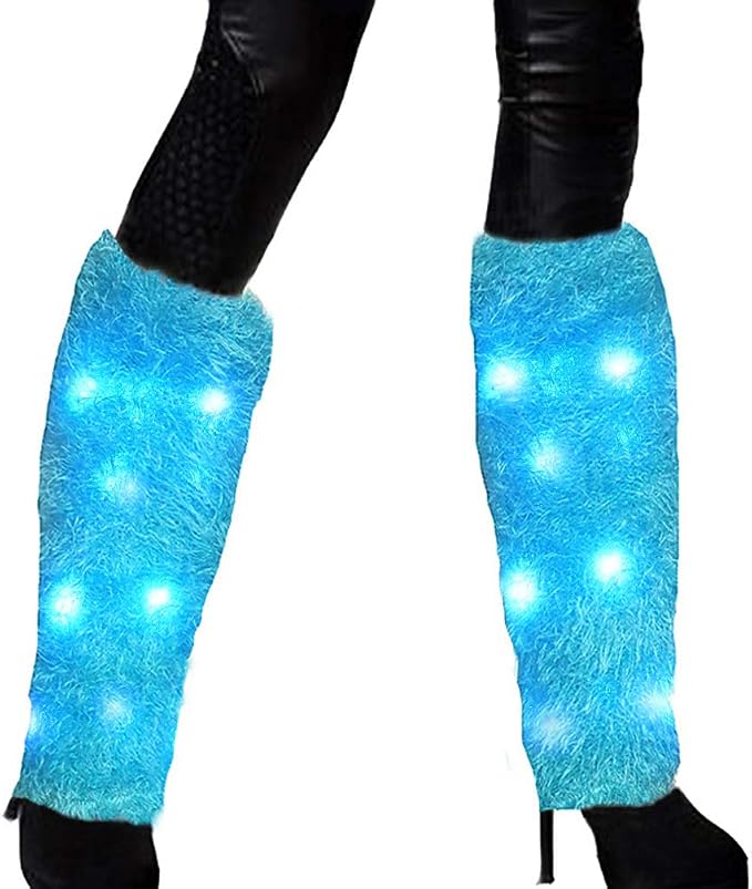 Luwint LED Flashing Furry Arm Leg Warmers by Luwint
