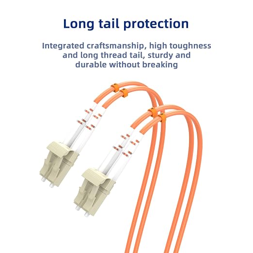 OM1 LC/UPC to LC/UPC Fiber Patch Cable, 15M/49.2FT Multimode Duplex 62.5/125µm - Image 5