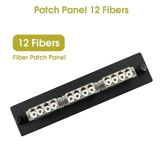 2-Pack LC/MM Fiber Patch Panel, 3 Multimode Gray 4 Channels LC Adapters - Image 3