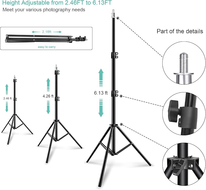 2 Pack RGB LED Video Light Wand Stick - Image 4