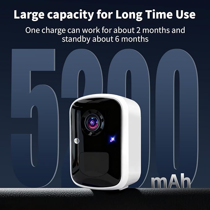 Goalake Wireless Security Camera, 3MP 2K Battery WiFi Camera - Image 8
