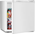 Antarctic Star Mini Fridge Compact Refrigerator with Freezer, Single Reversible Door, Dorm Fridge, Wire Shelf, Defrost Button, for Bedroom, Office, Garage, 1.7 Cu. Ft, White by AntarcticStar