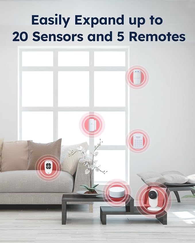 WiFi Door Alarm System, Wireless DIY Smart Home Security System, - Image 6