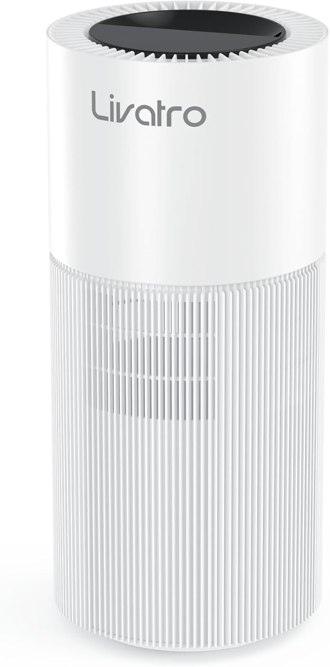 8L Evaporative Humidifier for Large Rooms up to 1000 ft²- Baby Elderly& Pet Safe Cool Evaporation, 900ml/h Output, UV Disinfection, Easy Top Fill,UltraQuiet 28dB, Smart AI Humidity Control Upgraded by Livatro
